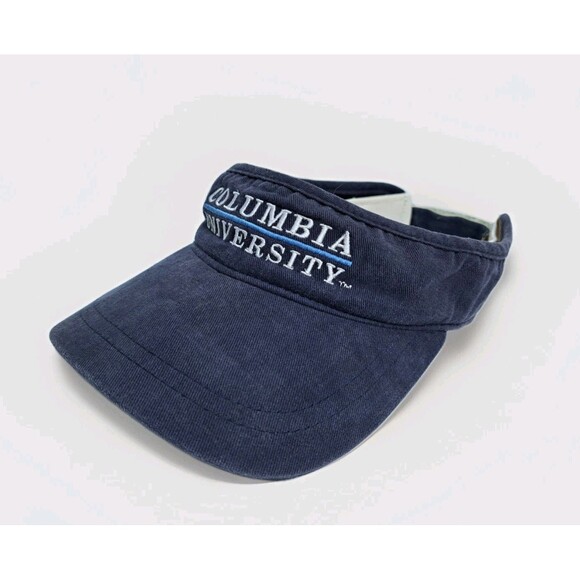 Columbia University Visor Hat Adjustable Strapback Golf Tennis Beach Vintage - Picture 1 of 7